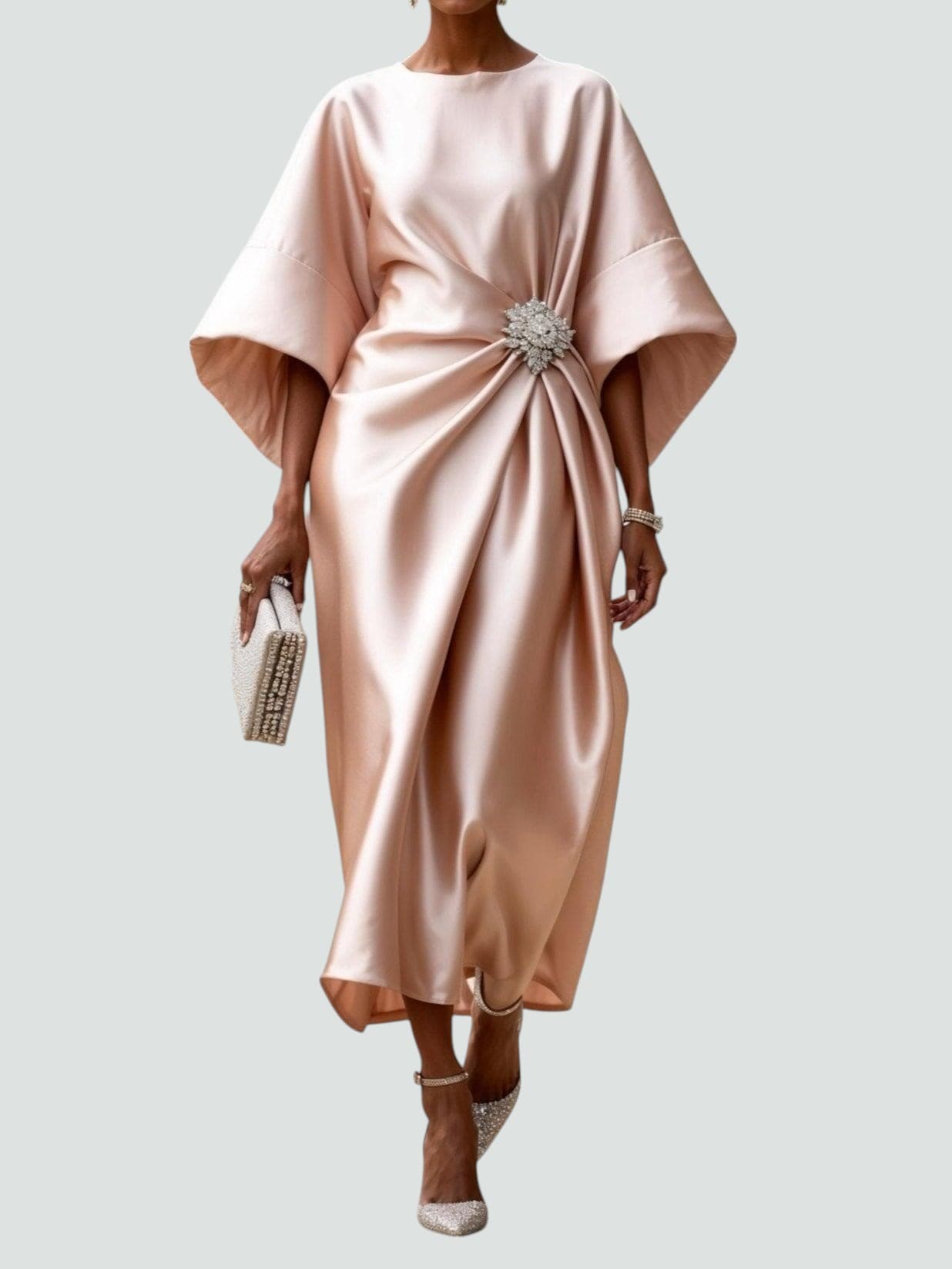 MASN | Satin Elegant Dress