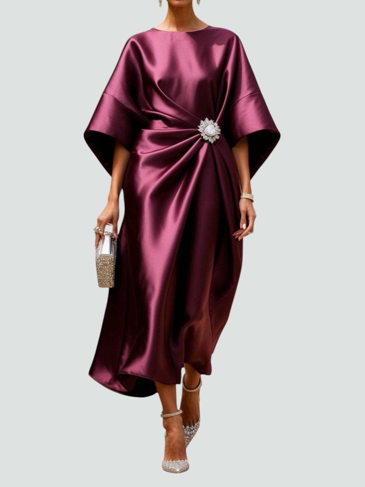 MASN | Satin Elegant Dress