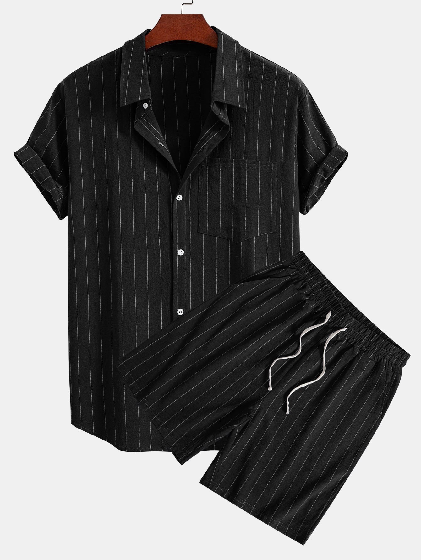 MASN | Porto Striped Linen Set