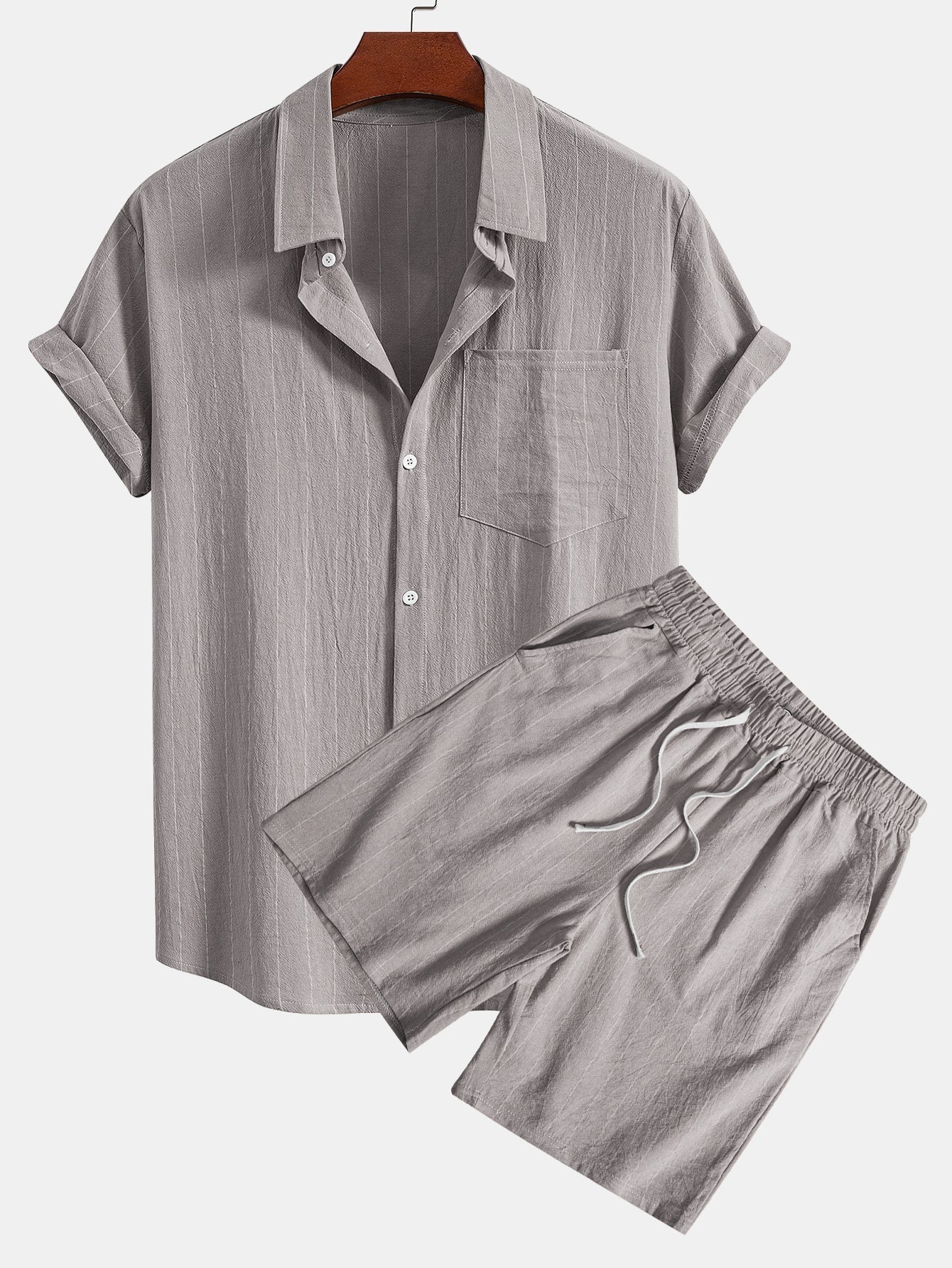 MASN | Porto Striped Linen Set