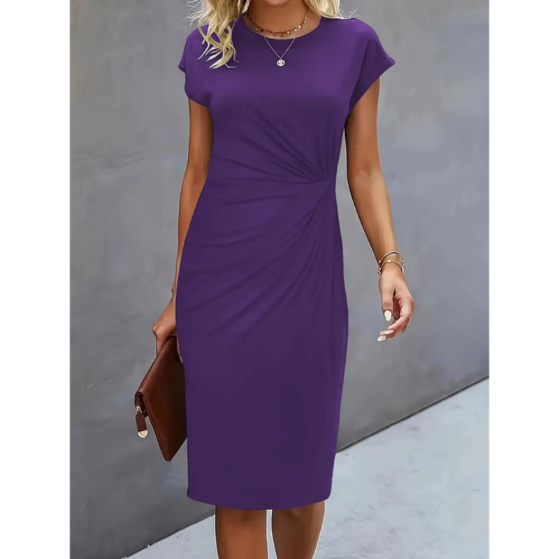 MASN | Short-Sleeved Formal Dress