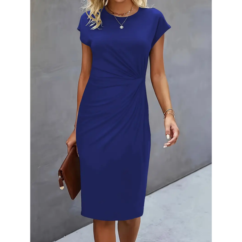 MASN | Short-Sleeved Formal Dress