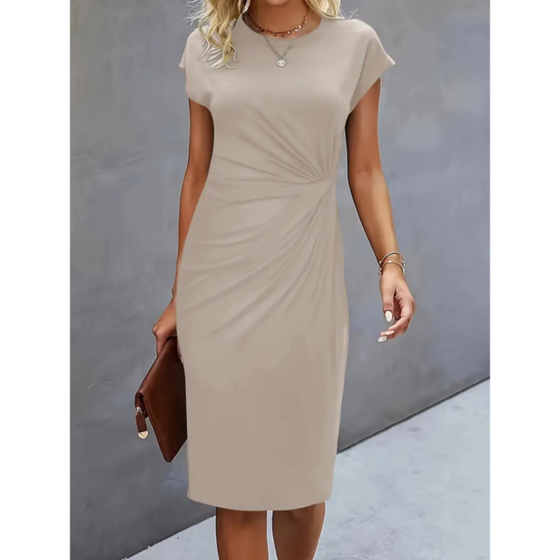 MASN | Short-Sleeved Formal Dress
