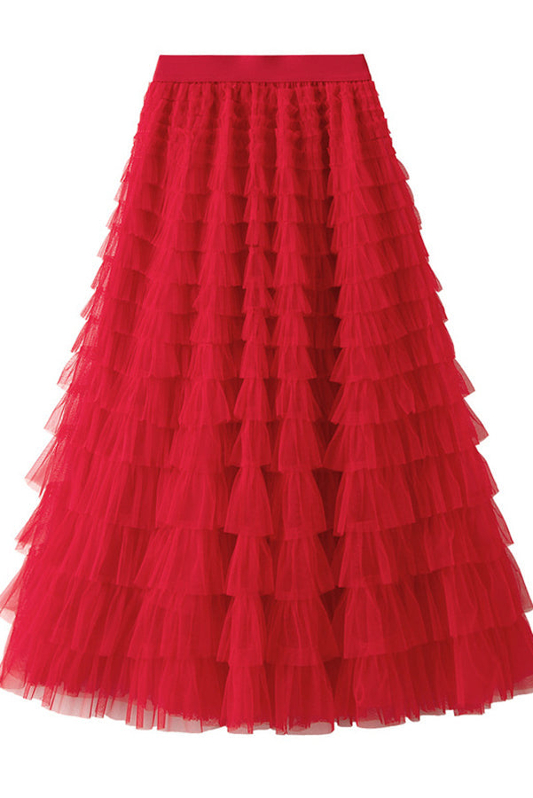 MASN | Tulle Maxi Skirt