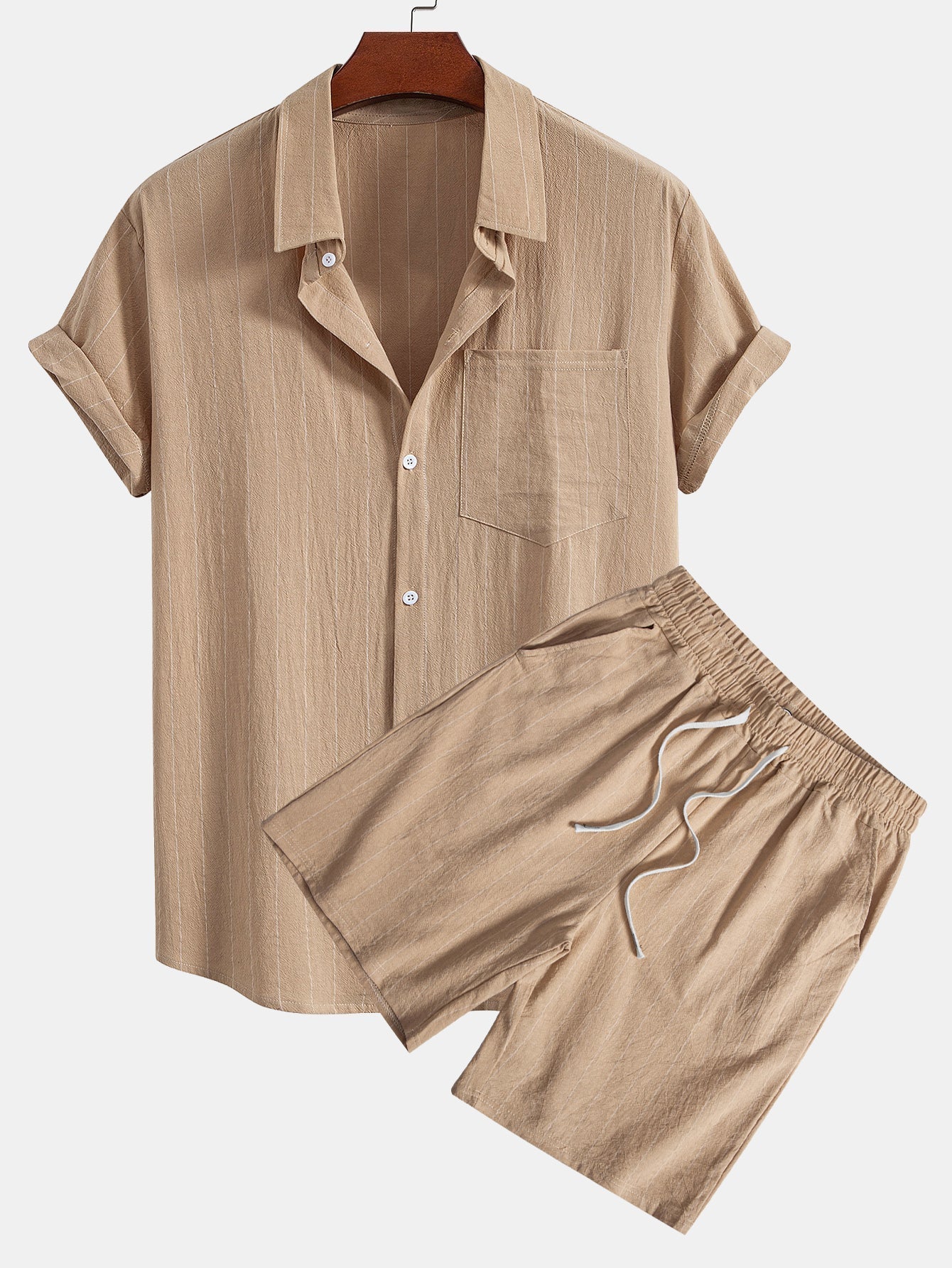 MASN | Porto Striped Linen Set