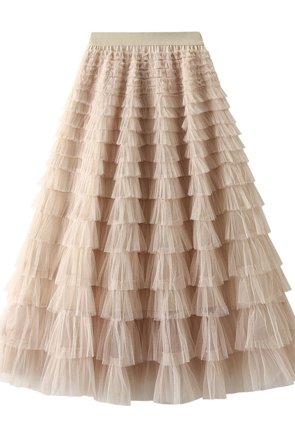 MASN | Tulle Maxi Skirt