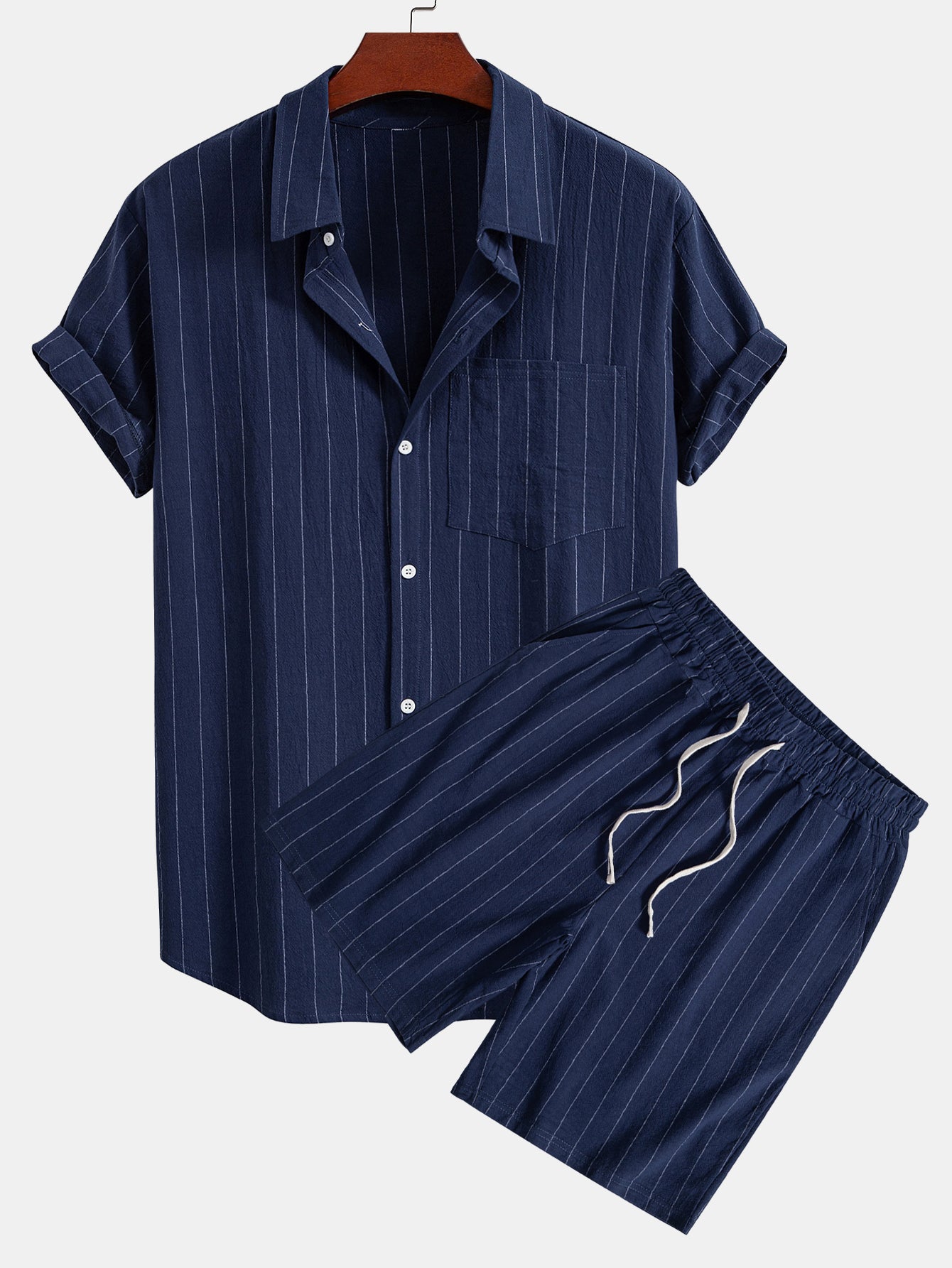 MASN | Porto Striped Linen Set
