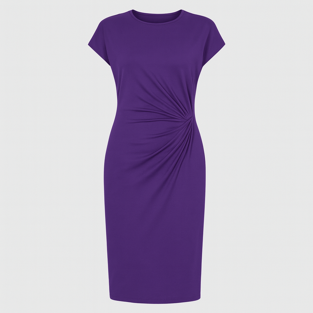 MASN | Short-Sleeved Formal Dress