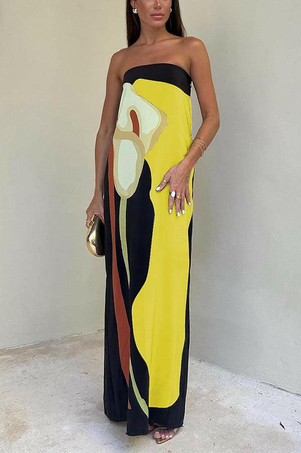 MASN | Long Printed Dress