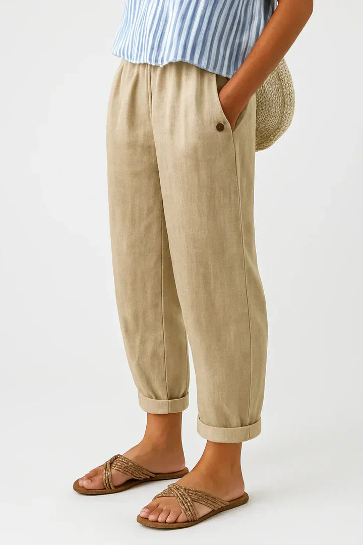 MASN | Timeless Linen-Cotton Trousers