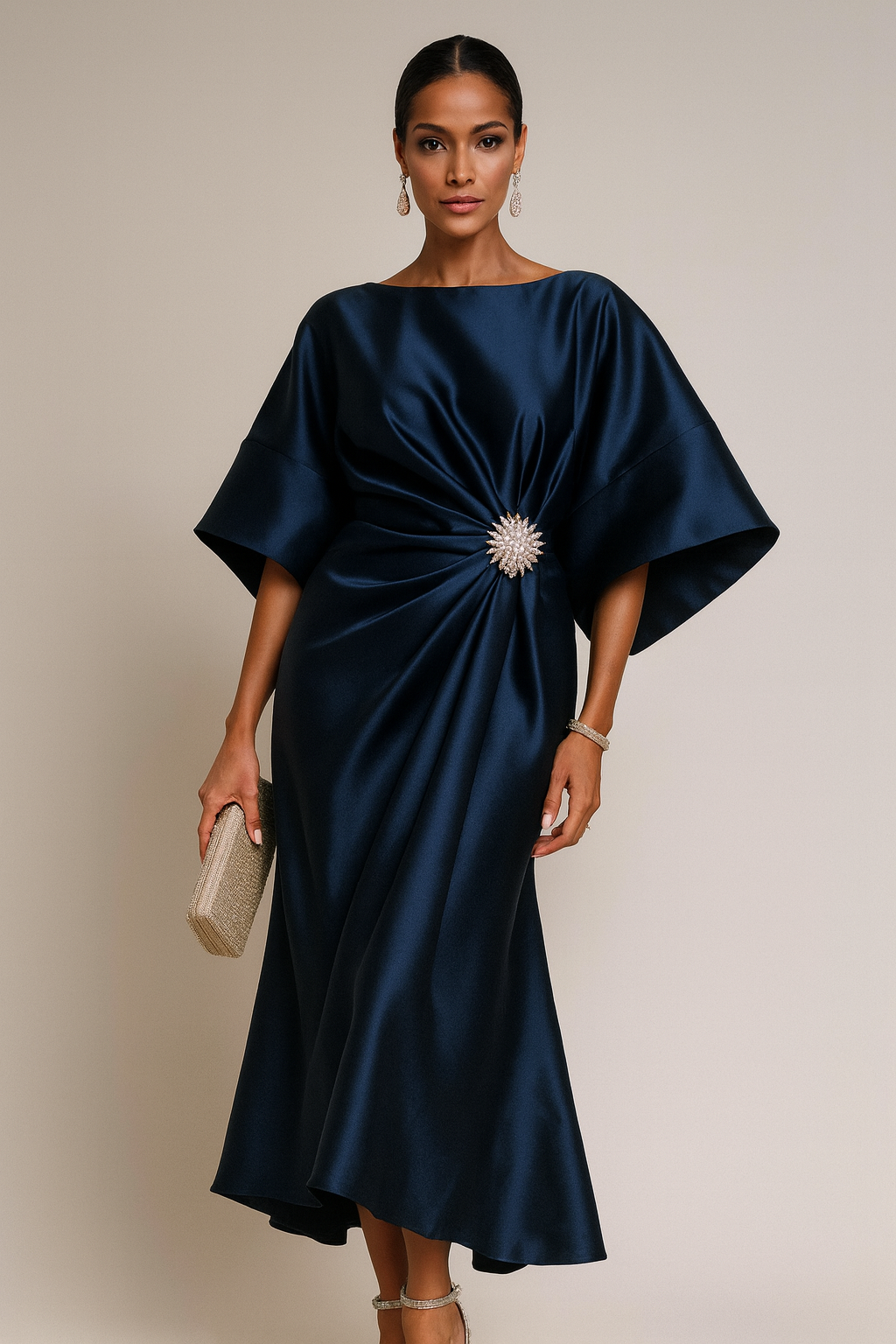 MASN | Satin Elegant Dress