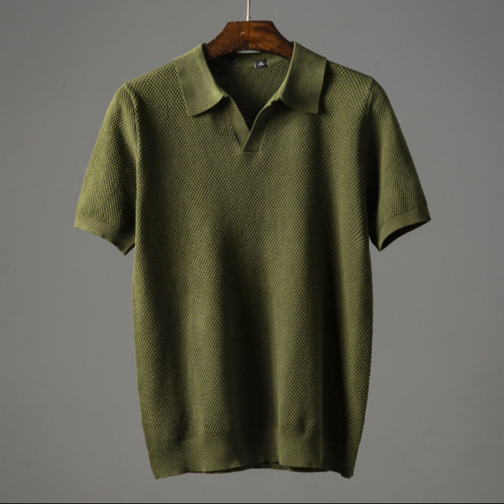 MASN | Knitted Polo Shirt