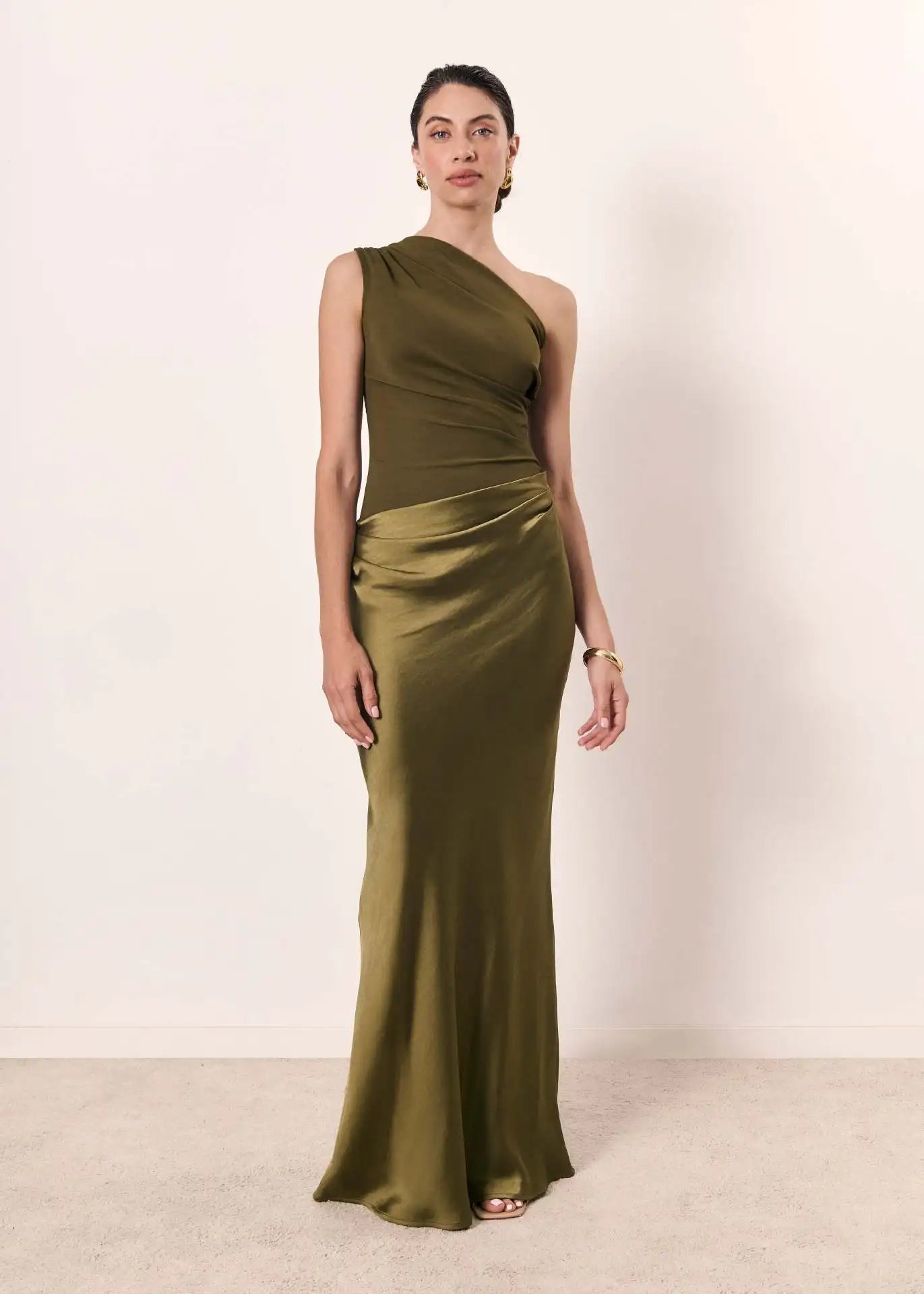 MASN | One-Shoulder Maxi Dress