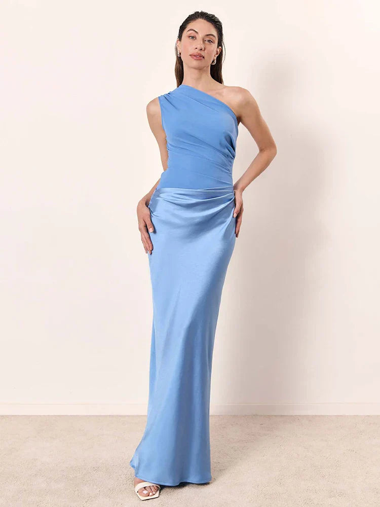 MASN | One-Shoulder Maxi Dress