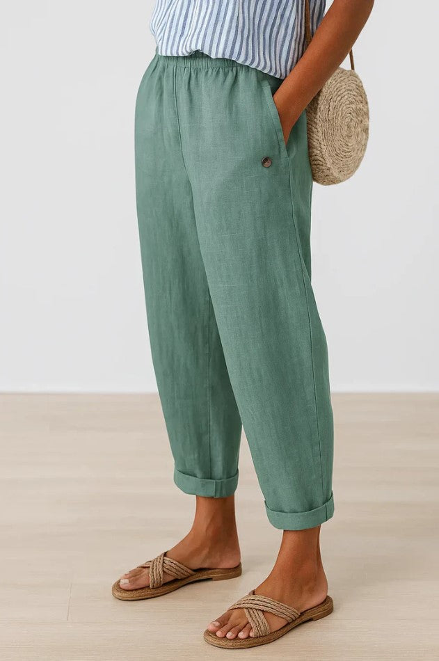 MASN | Timeless Linen-Cotton Trousers