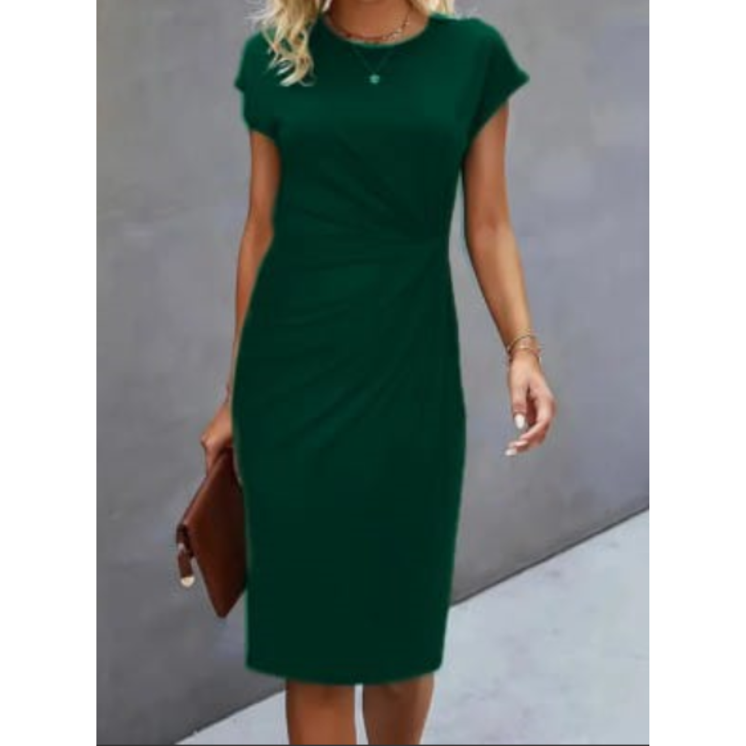 MASN | Short-Sleeved Formal Dress