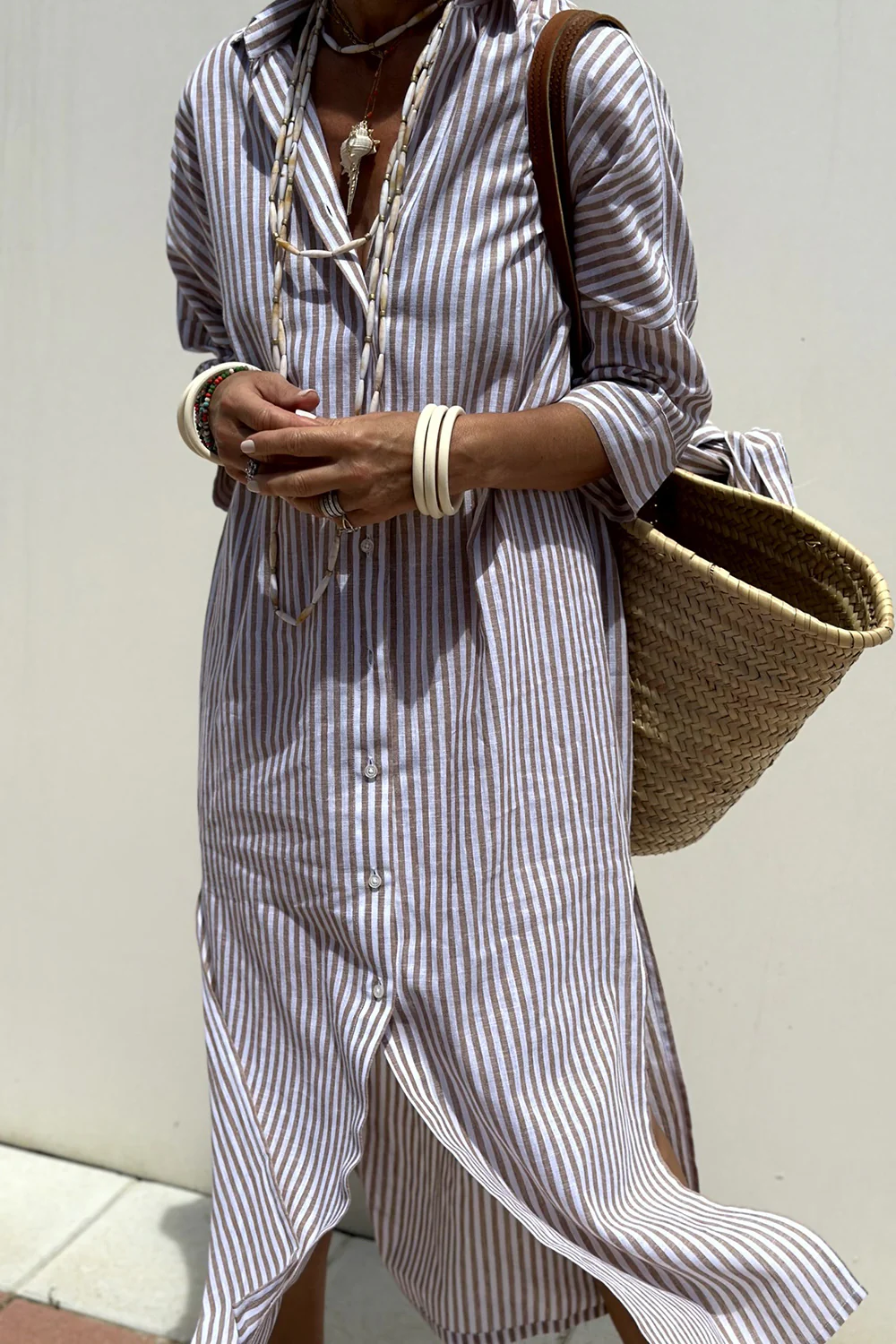 MASN | Striped Maxi Dress