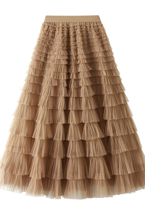 MASN | Tulle Maxi Skirt