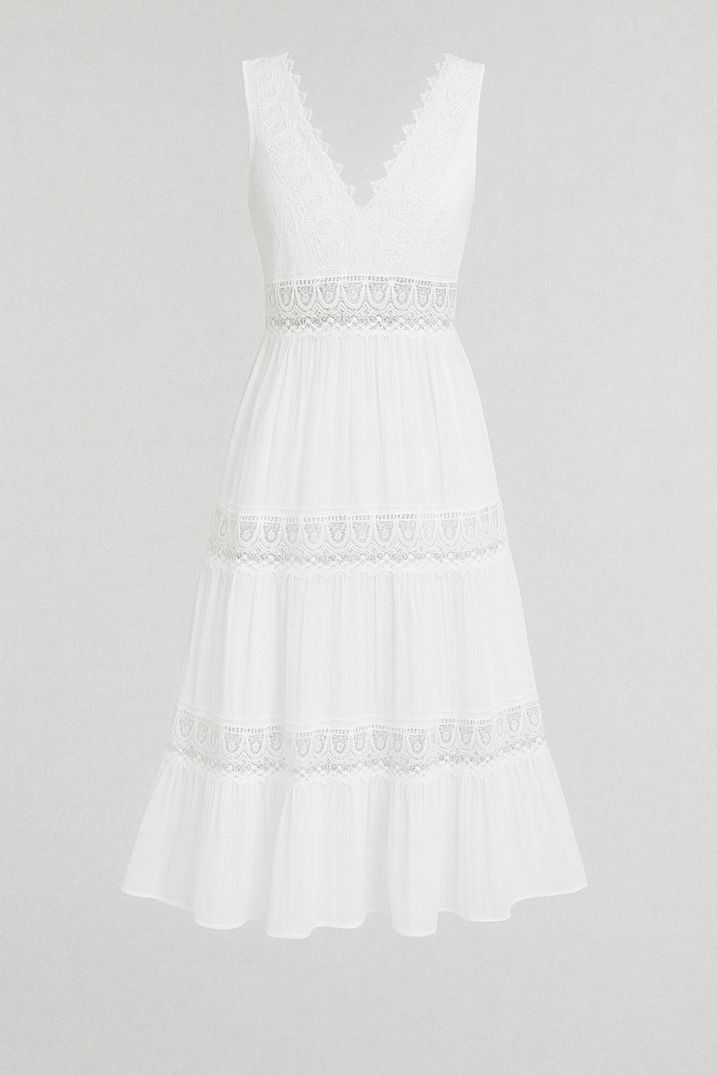 MASN | Elegant Lace Dress with V-Neck