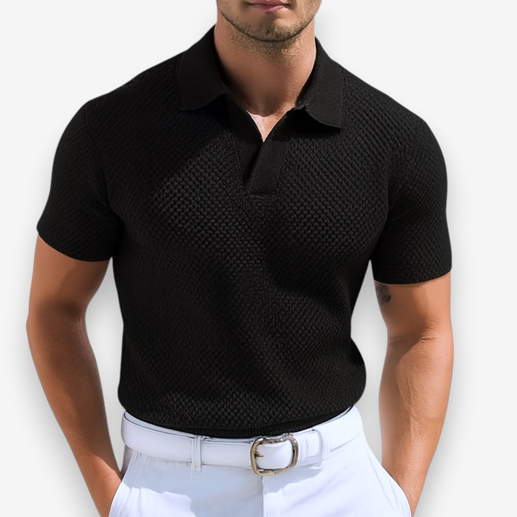 MASN | Knitted Polo Shirt