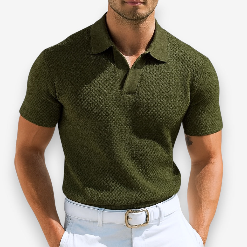 MASN | Knitted Polo Shirt